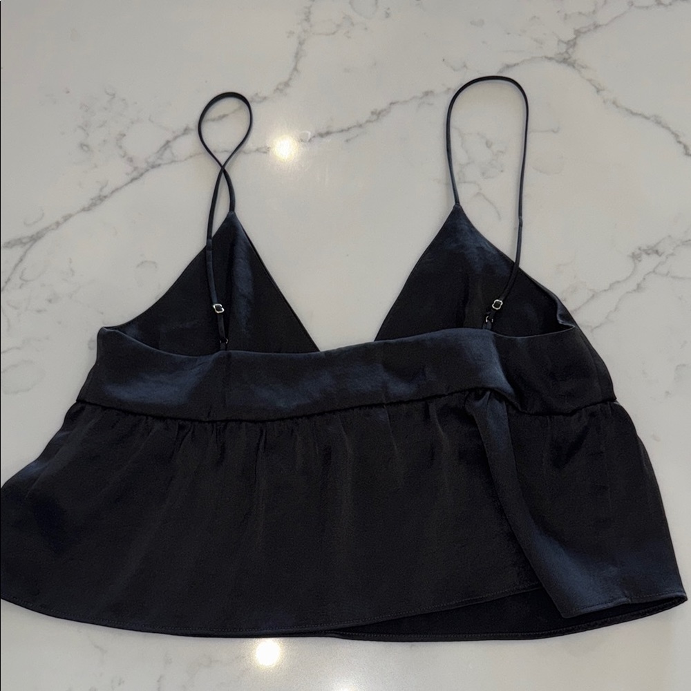 Little Moon Black Sleeveless Crop Camisole - Picture 3 of 3